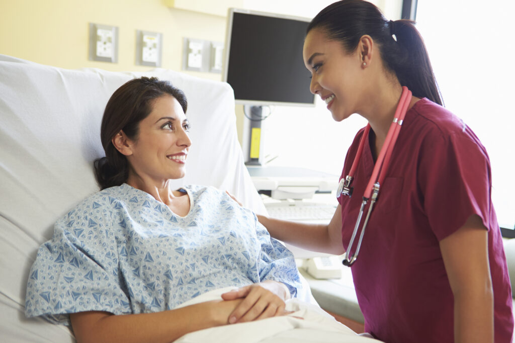 Support worker assisting a participant with morning personal care